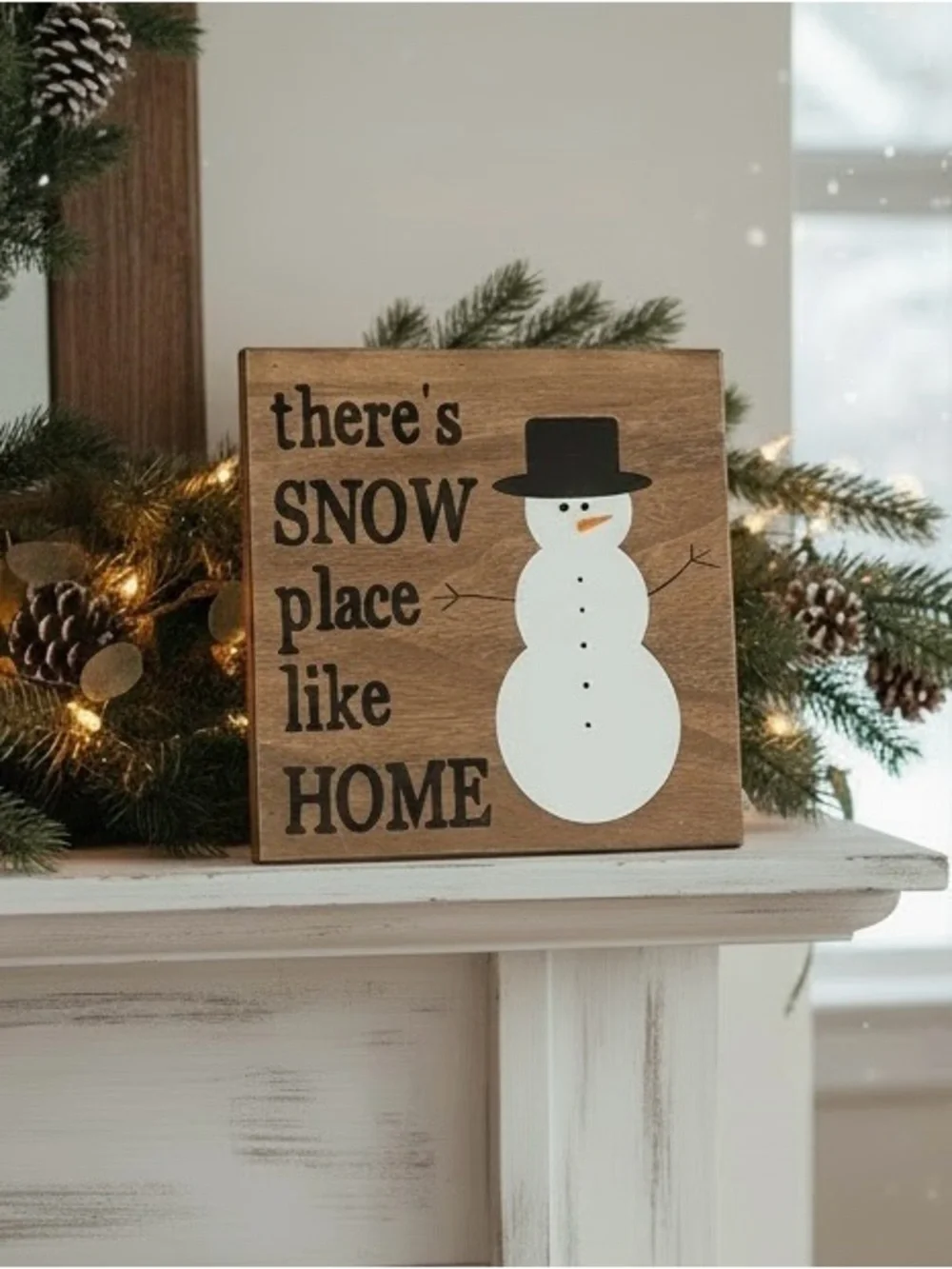 ☃️Rustic Wood Holiday Sign